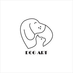 this is a dog shaped logo