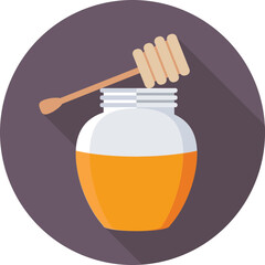 Honey Jar Vector Icon