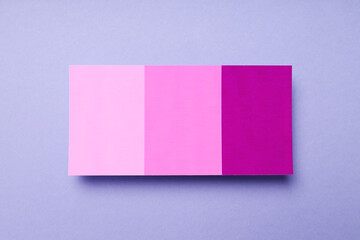 Concept of colors for design, color palettes, top view