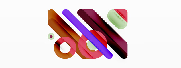 Lines geometric background. Stripes and rings composition business template for wallpaper, banner, background or landing