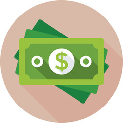 Banknotes Vector Icon 
