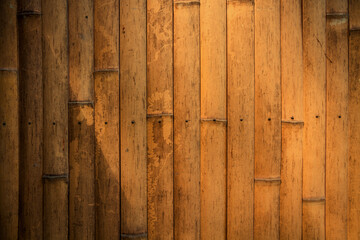 Bamboo wood wall background, zen wallpaper texture