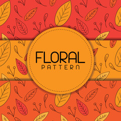 Illustration of an autumn leaves background. Luxury Orchid wallpaper design vector. Vector illustration.
