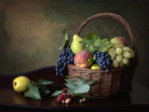 Still life with fruits  in Renaissance style