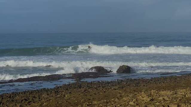 Coxos bay in Ericeira, is part of the world surf reserve in Ericeira Portugal.