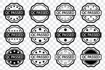 qc passed stamp rubber for element design