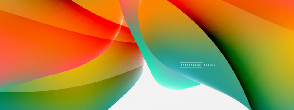 Fluid color abstract background. Liquid gradients, wave pattern. Trendy techno business template for wallpaper, banner, background or landing