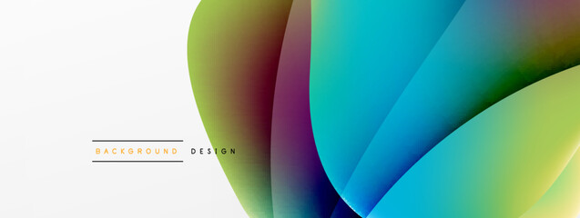 Fluid color abstract background. Liquid gradients, wave pattern. Trendy techno business template for wallpaper, banner, background or landing