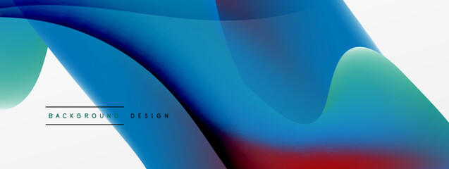 Fluid color abstract background. Liquid gradients, wave pattern. Trendy techno business template for wallpaper, banner, background or landing