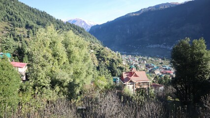 Mountainous landscape of Manali Himachal Pradesh, INDIA