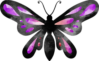 Watercolor Butterfly Illustration
