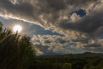 Molise, Italy. Landscape on a late summer afternoon