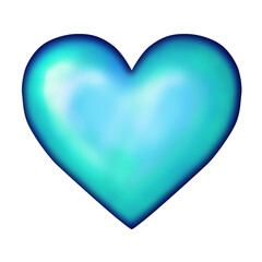 Serce niebieskie zimne