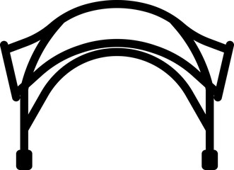 Tents icon set. Camping tent and tarp.