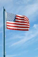 US Flagge am Fahnenmast 