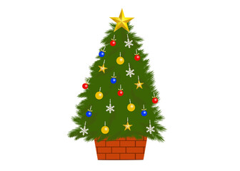 クリスマスツリー　イラスト