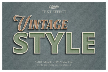 Vintage Style Editable Text with Retro Colors with gray background 