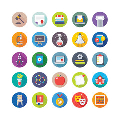 
School and Education Vector Icons

