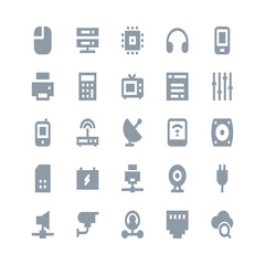 Network Technology Vector Icons 


