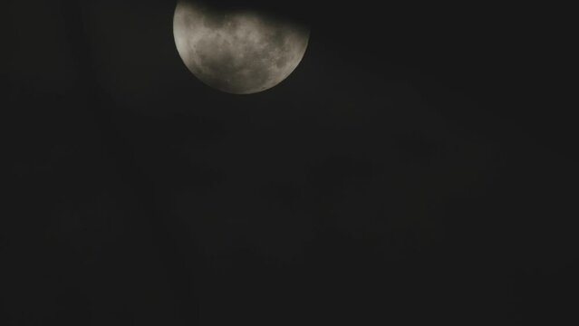 Full moon Time Lapse dark ominous clouds rolling past.
Shot on RED Gemini 150-600mm Sigma Telephoto Lens