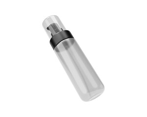 Blank Spray Bottle packaging with transparent background.