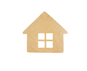 Obraz na płótnie Canvas wooden house model isolated on white background PNG fail 