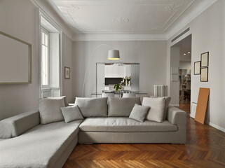 interior view o f a modern living room