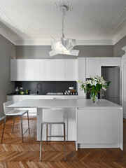 interior view of a modern kitchen