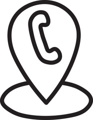 Obraz premium pin location doodle icon