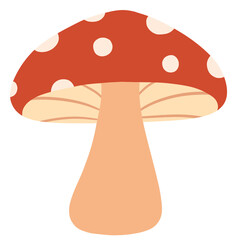 Autumn Forest Cartoon Mushroom Element