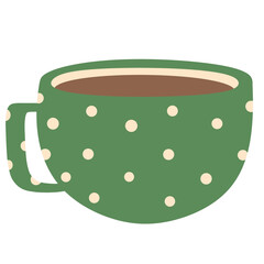 Hot Cocoa Chocolate Drink in a Polka Dot Pattern Mug