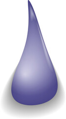 Realistic volumetric 3D flowing water drop
