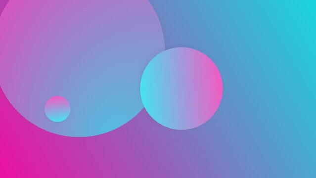 Gradient background with spheres in space.