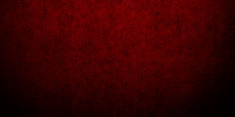 Red stone grunge backdrop texture and Red grunge textured wall background. Red grunge halloween background. cracked panorama marble texture surface red grunge wall background.