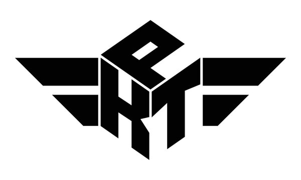 PKT three letter gaming logo in polygon cube shape logo design vector template. wordmark logo | emblem logo | monogram logo | initial letter logo | sports logo | minimalist logo | typography logo |