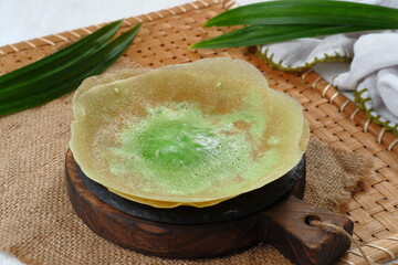 kue ape or Traditional  pancake from Betawi, Jakarta.
indonesian traditional sweet snack