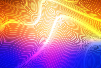 Light Blue, Yellow vector pattern with sharp lines.