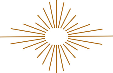 Obraz premium Sunburst Abstract Decorative element. Vector illustration