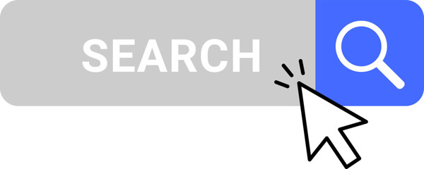 Search bar Web Design element. Vector illustration