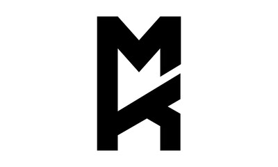 letter logo MK icon