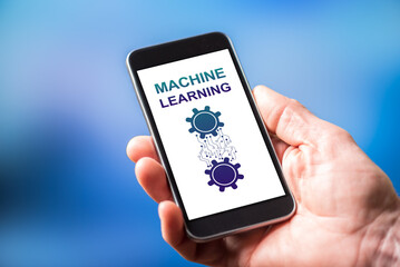 Machine learning concept on a smartphone