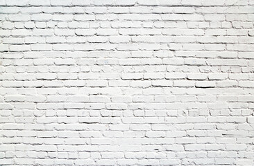 Wall of white bricks 