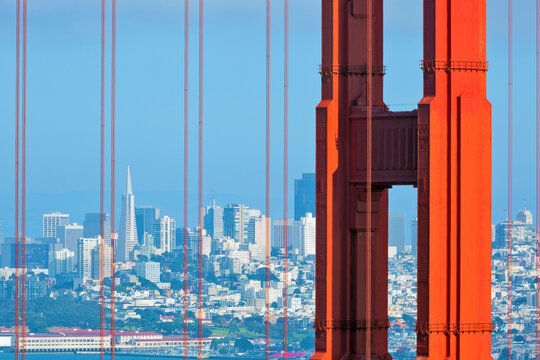 San Francisco skyline through the Golden Gate
