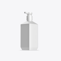 Matte Soap Bottle Mockup. 3D render