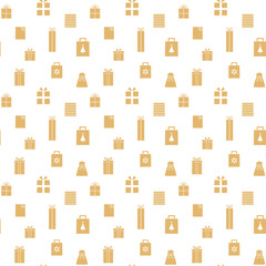 シームレス柄_クリスマスプレゼント