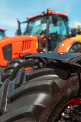 Close up of agricultural tractor tire © Bits and Splits
