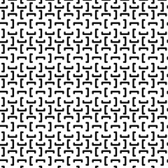 Abstract bracket black and white seamless pattern background