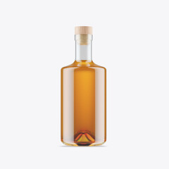 Whiskey Glass Bottle Mockup. 3D render