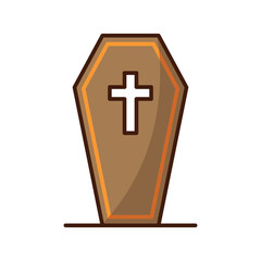 coffin icon vector design template