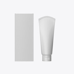 Cosmetic Tube Mockup. 3D render